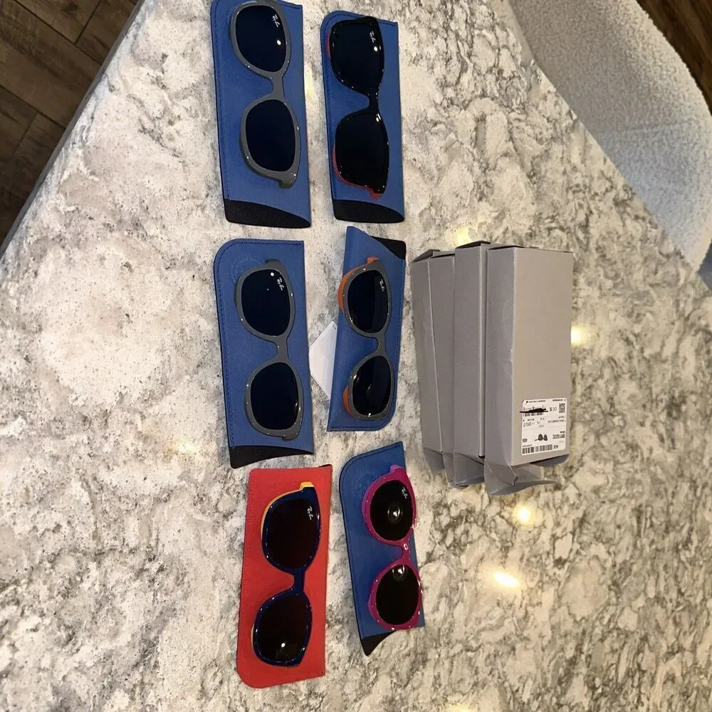 Lot of 6 Ray-Ban RY1632C Youth Sunglasses – For Parts/Repair – Asst Colors